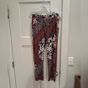 Multicolor Floral Women's Pants